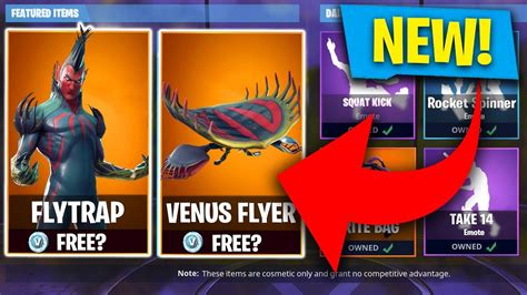 First Look New Epic Flytrap Skin And Venus Flyer Glider Store Update