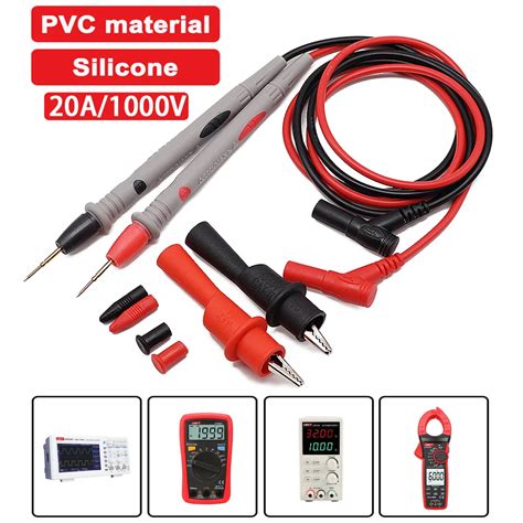 Multimeter Test Leads Universal Cable Ac Dc 1000v 20a 10a Cat Iii Measuring Probes Pen For Multi