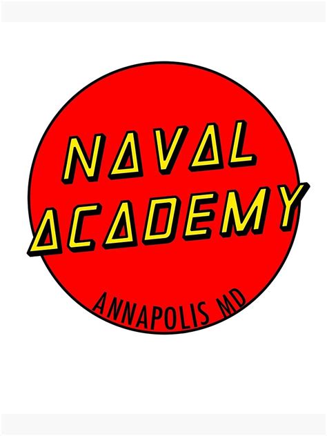 Póster Logotipo Del Círculo De La Academia Naval De Los Estados Unidos