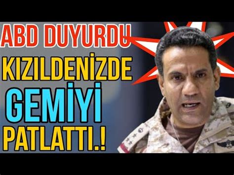 ABD DUYURDU KIZILDENİZDE GEMİ PATLADI YouTube