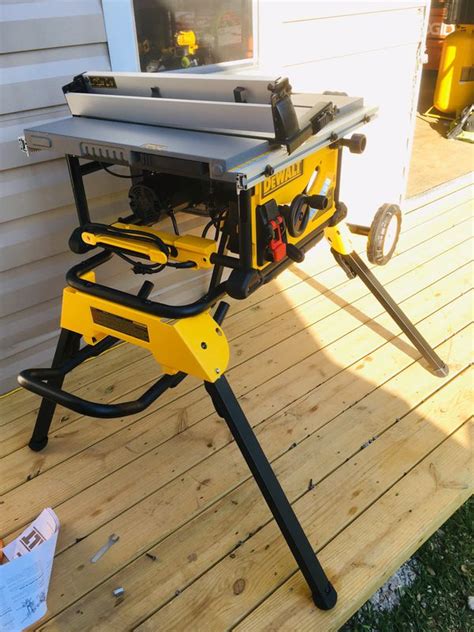 DEWALT 15 Corded 10 In Job Site Table Saw With Rolling Stand For