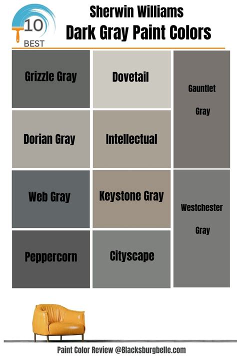 Best Sherwin Williams Dark Gray Paint Colors Trend Grey