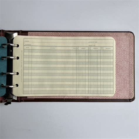 Vintage Vernon Royal Mead Ledger Outfits Accounting Log For Banking