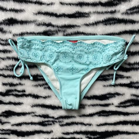 Mermaid Teal Bikini Bottoms Size Medium Depop