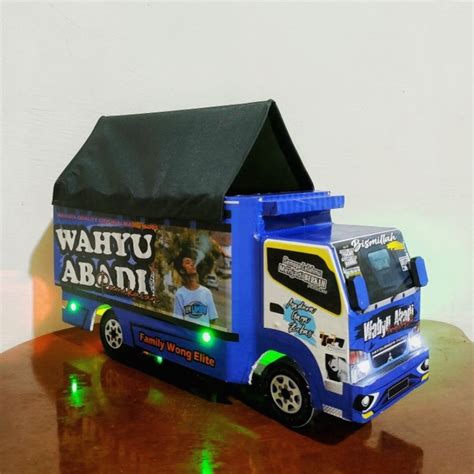 Jual Mobil Mobilan Mainan Anak Miniatur Truk Oleng Kayu Full Variasi