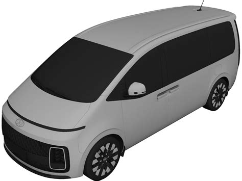 Hyundai Staria Premium 3D Model 2022 3DCADBrowser