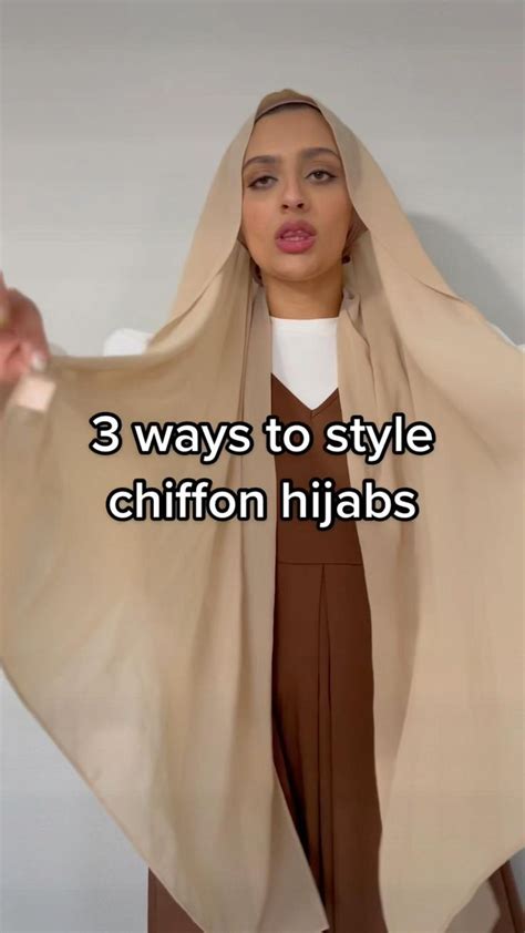 3 Ways To Style Chiffon Hijabs Hijab Fashion Hijab Tutorial Hijab