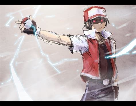 Pokemon Trainer Illustration Pokémon Red Hd Wallpaper Wallpaper Flare