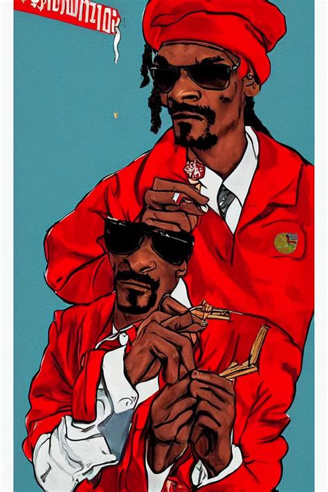 An Epic Socialist Realism Poster Of Communist Snoop Stable Diffusion