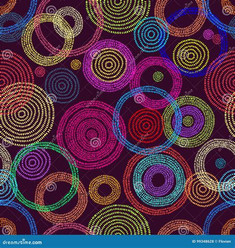 Seamless Neon Pattern Design Background Texture. Vector Illustration ...