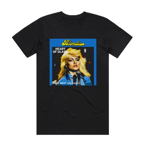 Blondie Heart Of Glass 3 Album Cover T Shirt Black Album Cover T Shirts