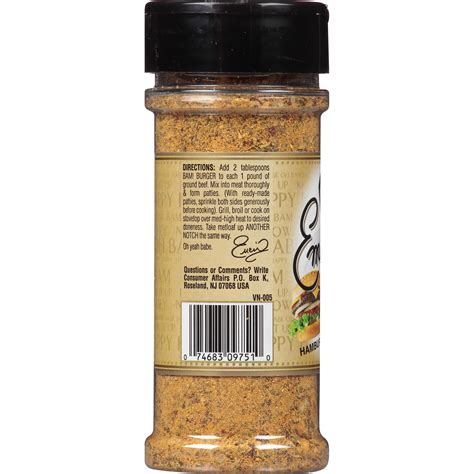 Emerils Bam Burger Hamburger Seasoning 372 Oz Shipt