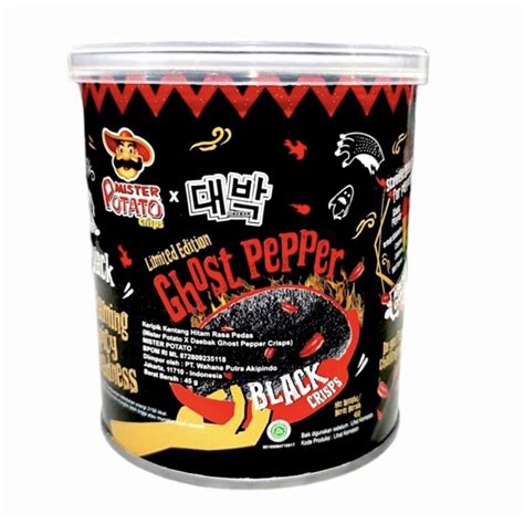 Jual MISTER POTATO X DAEBAK GHOST PEPPER BLACK CRISPS 45 GR Shopee