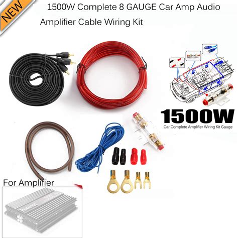 Ga Car Power Amplifier Wiring Kit Audio Subwoofer Rca Power Cable