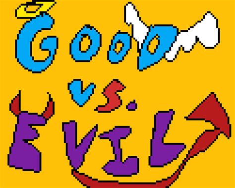 Pixilart Good Vs Evil 3 By Claratjackson