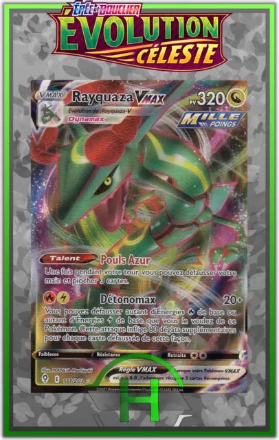 RAYQUAZA VMAX EB07 Évolution Céleste 111 203 Carte Pokemon