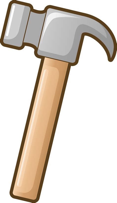 Hammer Tool Cartoon - Simple gray hammer png download - 3001*5214 ...