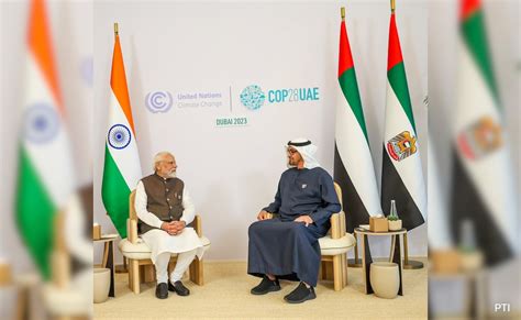 Pm Narendra Modi Meets Uae President Discusses Israel Hamas War