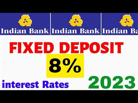 Indian Bank Fixed Deposit Interest Rates Indian Bank Fd Interest