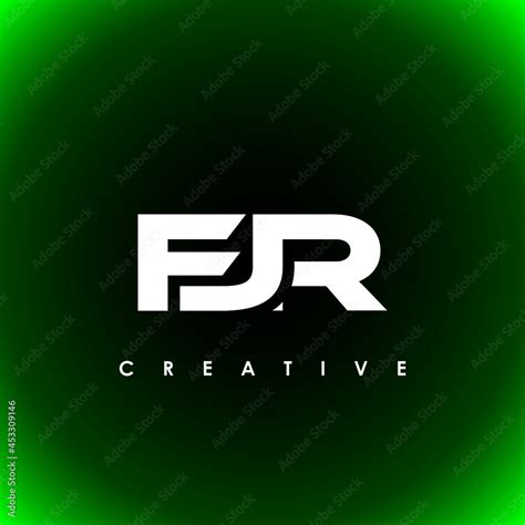 Fjr Letter Initial Logo Design Template Vector Illustration Vector De