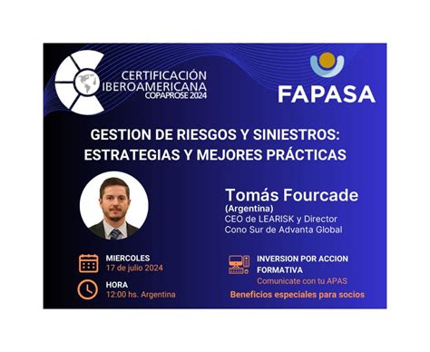 Gestión de riesgos y siniestros una nueva capacitación de COPAPROSE TR