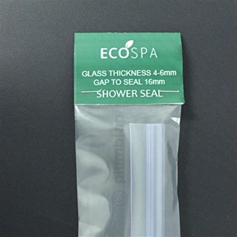 Ecospa Rubber And Plastic Bath Shower Screen Seal Strip For 4 6mm Glass