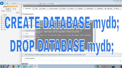 How To Create Database In Phpmyadmin Wamp Server Youtube