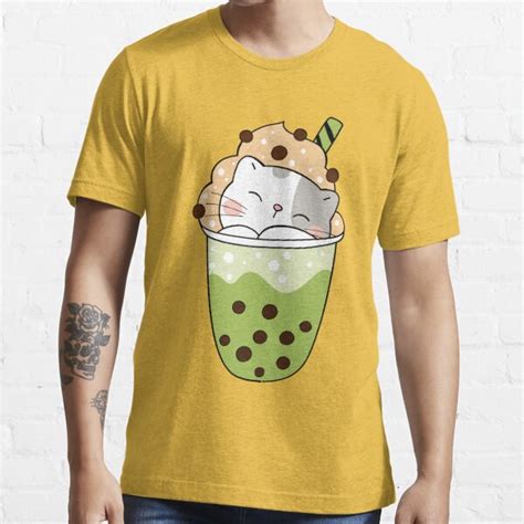 Cat Boba Tea Bubble Tea Anime Kawaii T Shirt For Sale By Dskhalid Redbubble For Her T