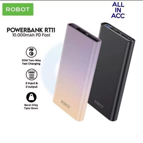 Jual Robot Power Bank Rt Mah Rt Rt Q W Fast Charging