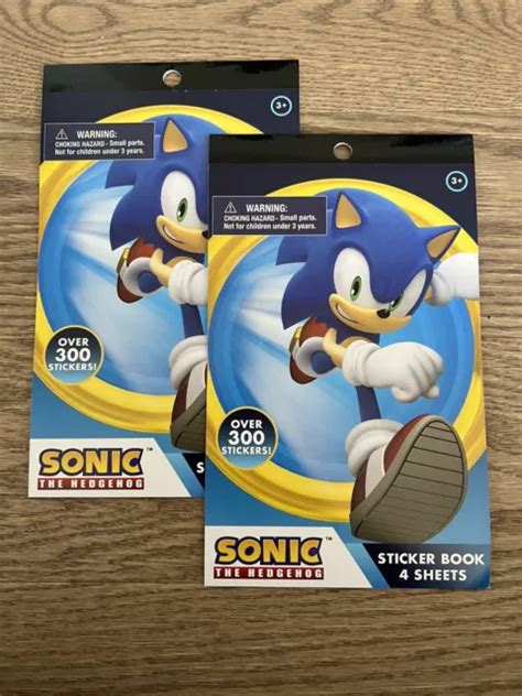 SONIC THE HEDGEHOG Stickers 2 Pack Over 600 Stickers Total 15 00