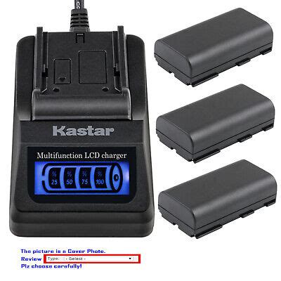 Kastar Battery LCD Quick Charger For BP 911 BP 915 Canon UC X1 UC