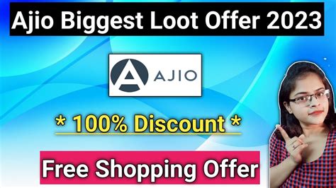 Ajio Free Shopping Offer L Ajio Big Bold Sale L Ajio Coupon