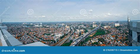 The View from the Top of the City of Bekasi, West Java Editorial Image ...