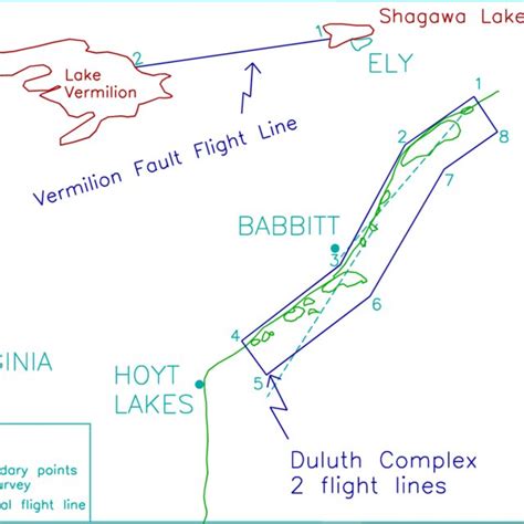 Location Of Airborne Imaging Scanner Survey Flight Lines Download Scientific Diagram