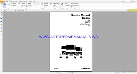 Volvo Fe Trucks Wiring Diagrams Service Manual Auto Repair