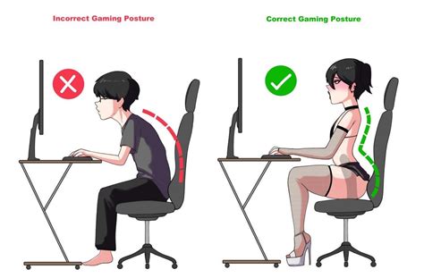 Correct Gaming Posture~ R Super Sissy Captions