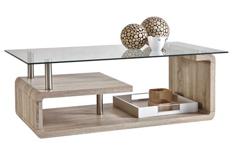 Table Basse Salon En Bois Blanc Emberizaone Fr