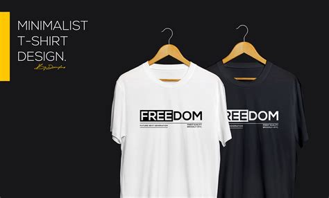 Minimalist Typography T Shirt Designs Behance