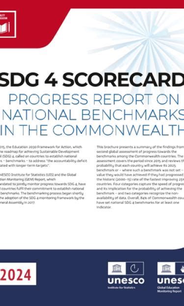 2024 Sdg 4 Scorecard Progress Report On National Benchmarks In The