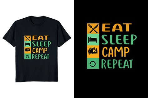 Eat Sleep Camp Repeat Graphic By Aynul Tees · Creative Fabrica