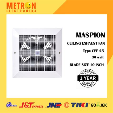 Jual MASPION CEF 25 CEILING EXHAUST FAN 10 INCH PLAFON CEF25 Kota