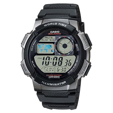 Casio Ae W Bv Youth Series Digital Wrist Watch With World Time