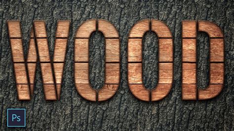 How To Wood Text Effect In Photoshop 3 Min Wooden Texture Effect