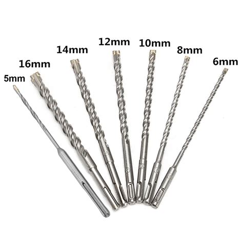 New 5 16mm Concrete Drill Bit 160mm Length Double Sds Plus Slot Masonry Hammer Drill Bit Chile