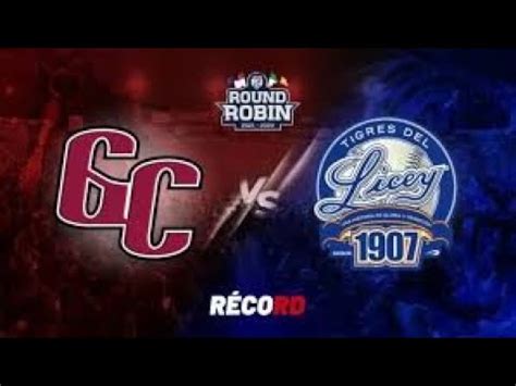 Licey Vs Gigantes En Vivo Youtube