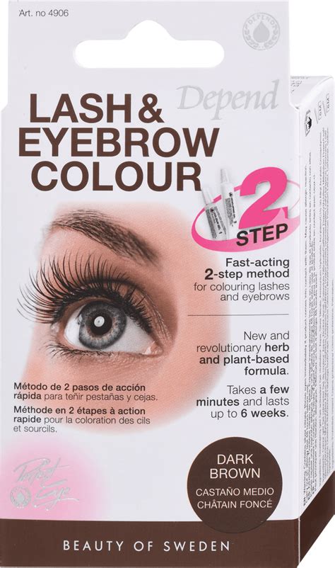 DEPEND Lash Eyebrow Barva Za Obrvi In Trepalnice Temno Rjava 1 Kos