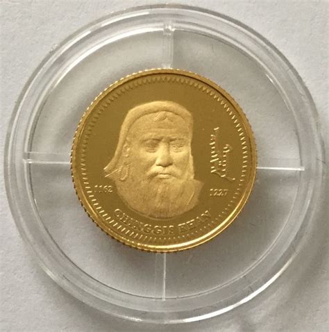 Mongolia 500 tögrög 2003 Chinggis Khan 1 25 oz gold Catawiki