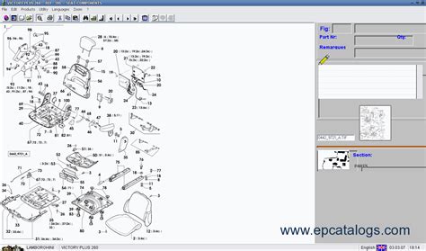 Lamborghini Tractors spare parts catalogue