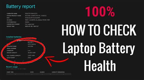 How To Check Laptop Battery Health Laptop Battery Health Check