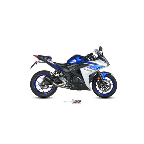 Ligne complète MIVV MK3 noir Yamaha MT 03 YZF R3